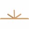 Ekena Millwork Saratoga Timber Gable Bracket, Western Red Cedar, 108"W x 49"H x 3 1/2"D x 3 1/2"F, 11/12 Pitch GBW108X49X0404SAR00SWR - alternate 3